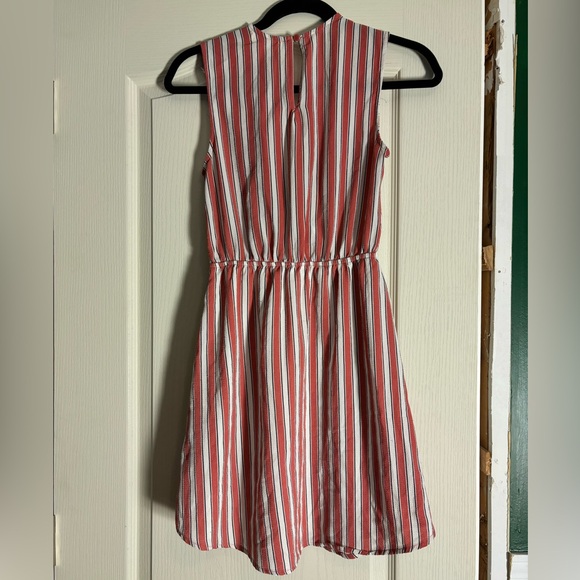 Monteau - size S - short  salmon and white stripe - dress - Picture 2 of 3